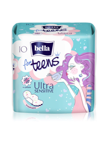 BELLA For Teens Ultra Sensitive санитарни кърпи за девойки 10 бр.