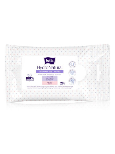 BELLA HydroNatural мокри кърпички за интимна хигиена 20 бр.
