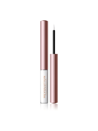 Makeup Revolution Super Flick течни очни линии цвят White 2,4 мл.