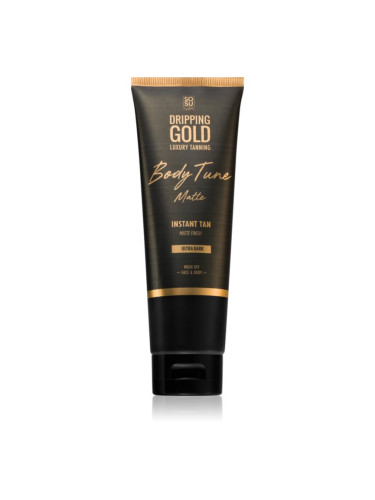 Dripping Gold Luxury Tanning Body Tune автобронзант - крем за лице и тяло с мигновен ефект Ultra Dark 125 мл.