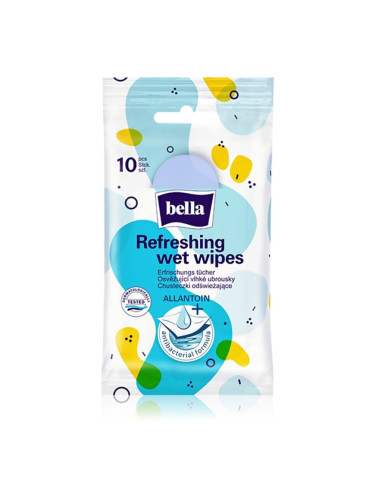 BELLA Refreshing wet wipes освежаващи мокри кърпички 10 бр.