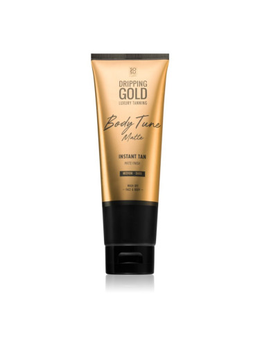 Dripping Gold Luxury Tanning Body Tune автобронзант - крем за лице и тяло с мигновен ефект Medium-Dark 125 мл.