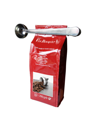 Мерителна лъжичка за кафе и чай Nerthus 2 in 1 с щипка