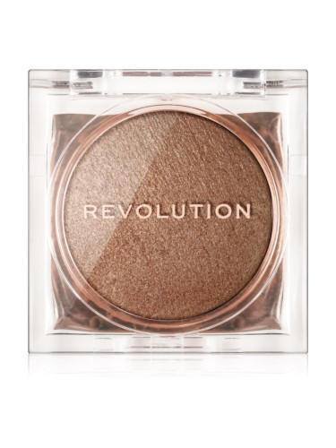 Makeup Revolution Beam Bright компактна озаряваща пудра цвят Bronze Baddie 2,45 гр.