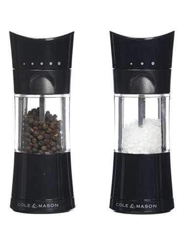 Комплект мелнички за сол и пипер COLE & MASON HARROGATE с механизъм за прецизност - 15.4 см