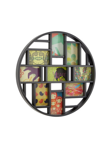 Колаж от рамки за снимки UMBRA LUNA за 9 снимки - цвят черен