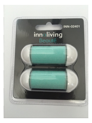 Резервни ексфолиращи глави (2 бр.) за автоматична пила за пети INNOLIVING INN-024