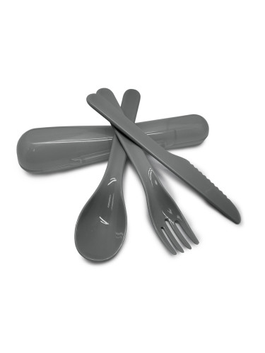 Комплект от 3 бр. пластмасови прибори за хранене Nerthus в кутия