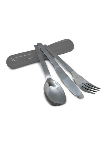 Комплект от 3 бр. стоманени прибори за хранене Nerthus в кутия