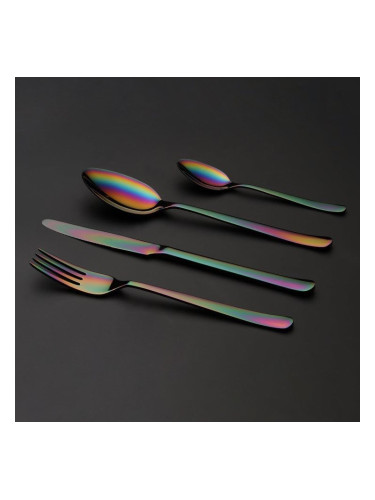 Комплект прибори за хранене HERDMAR OSLO с PVD покритие Rainbow (дъга) - 36 части