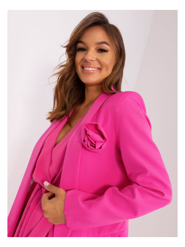 Navy pink blazer without a button