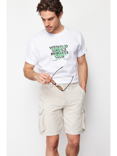 Trendyol Stone Regular Fit Cargo Pocket Short