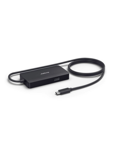 USB хъб Jabra PanaCast, 1 порт, от USB Type-C към 1x USB 2.0 Type-A, за Jabra PanaCast и Jabra Speak, черен