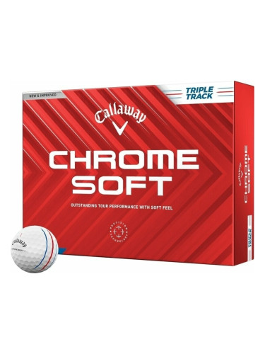 Callaway Chrome Soft 2024 White Golf Balls Triple Track