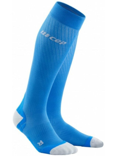 CEP WP20KY Compression Tall Socks Ultralight Electric Blue/Light Grey II Чорапи за бягане