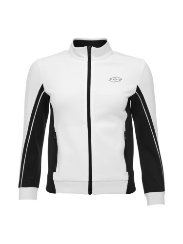 Lotto SQUADRA III FULL-ZIP TOP Спортен суитшърт за момичета, бяло, размер
