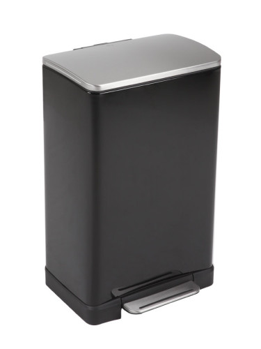 Кош за отпадъци EKO E-CUBE с педал (40 л) - черен