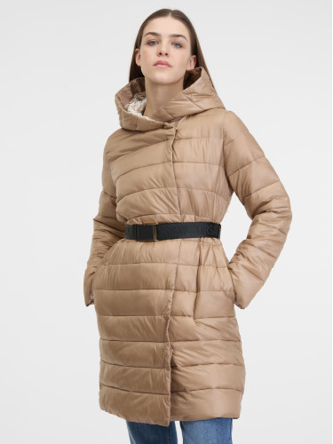 Orsay Brown Women's Quilted Coat - Women's
