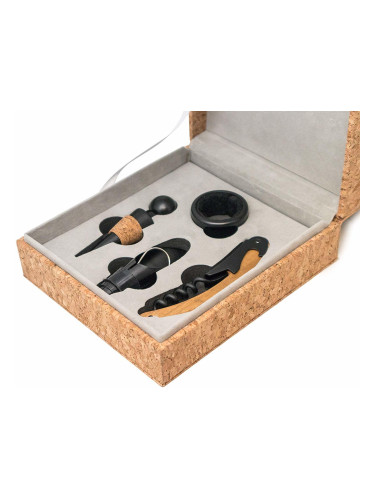 Подаръчен сет аксесоари за вино Vin Bouquet CORK от 4 части
