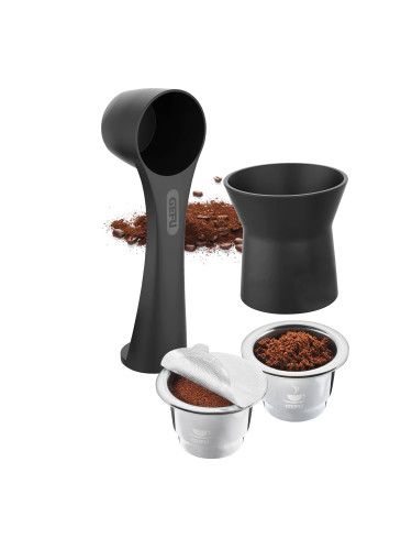 Сет за многократни кафе капсули GEFU CONSCIO за кафемшини NESPRESSO - 8 части