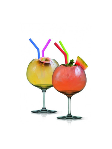 Силиконови сламки Vin Bouquet за смути, шейк, скрежина и др.