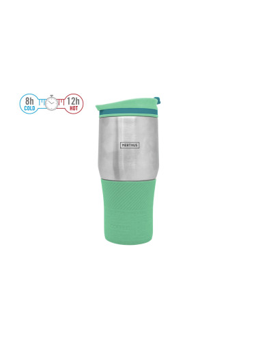 Двустенна термочаша Nerthus зелена - 400 мл