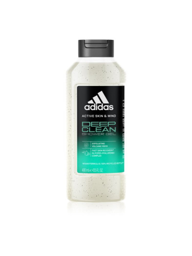 Adidas Deep Clean почистващ душ гел с пилинг ефект 400 мл.