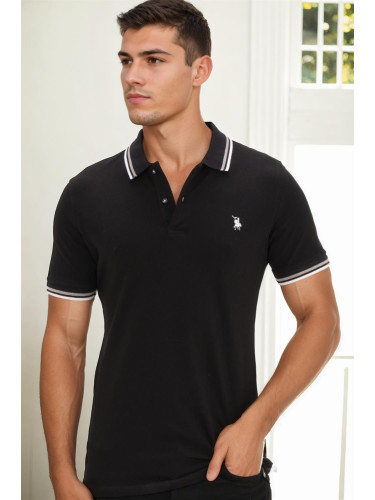 Men's polo shirt dewberry