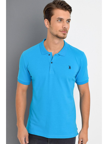 Men's polo shirt dewberry