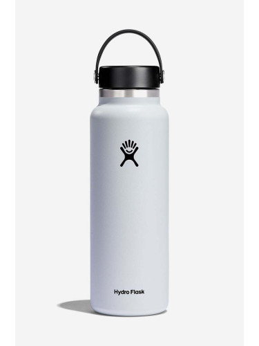 Термобутилка Hydro Flask 40 OZ Wide Mouth Flex Cap White