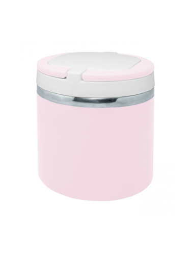 Стоманена кутия за храна Nerthus пастелно розова - 700 мл