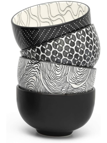 Комплект от 4 бр. купички за чай BREDEMEIJER PUCHENG порцеланови - различен десен