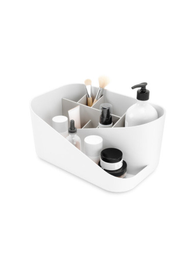 Органайзер за гримове и аксесоари UMBRA GLAM - цвят бяло и сиво