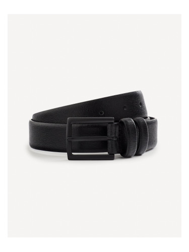 Black men's leather belt Celio Gisafi1