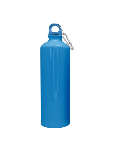 Туристическа бутилка Nerthus с карабинер - цвят син - 800 мл