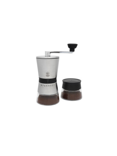 Ръчна мелничка за кафе LEOPOLD VIENNA със стъклено бурканче
