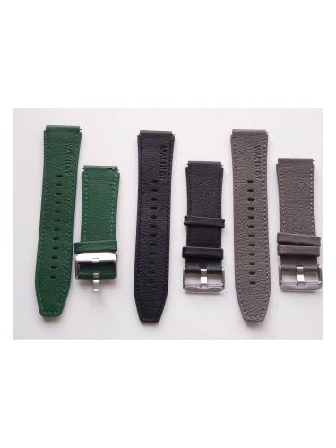Кожена каишка Leather2 за Huawei Watch GT 46mm / Huawei Watch GT2 46mm / Huawei Watch GT2 Pro 46mm / Samsung Watch 46mm / Amazfit
