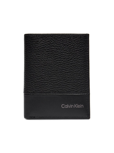 Голям мъжки портфейл Calvin Klein Subtle Mix Bifold 6Cc W/Coin K50K511667 Черен