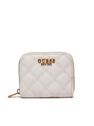 Малък дамски портфейл Guess Giully (QA) Slg SWQA87 48370 Екрю