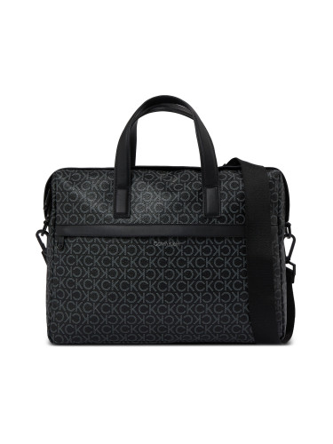 Чанта за лаптоп Calvin Klein Ck Must Laptop Bag Mono K50K511765 Classic Mono Black 0GJ