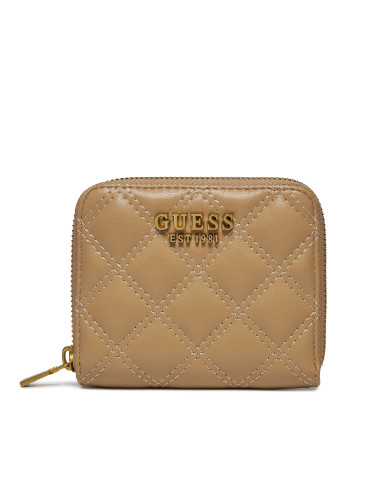 Малък дамски портфейл Guess Giully (QA) Slg SWQA87 48370 Бежов