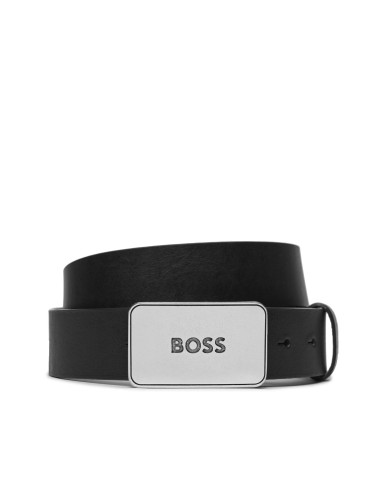 Мъжки колан Boss Icon-Las-M Sz35 50513858 Черен