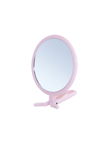 INTERVION Cosmetic Mirror With Handle Pink Огледала дамски  