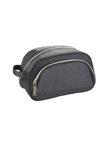 INTERVION Cosmetic Bag Dark Grey Несесер за грим дамски  