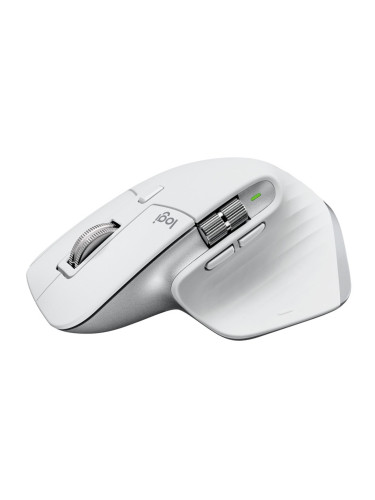 Мишка Logitech MX Master 3S For Mac, оптична (8000 dpi), безжична, USB, Bluetooth, 7 бутона, Светло сива