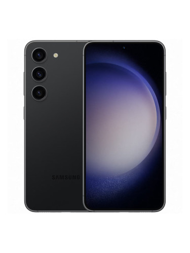 Смартфон Samsung Galaxy S23 (черен), поддържа 2 sim карти, 6.1" (15.49 cm) Dynamic AMOLED 2X, 120Hz дисплей, осемядрен Qualcomm SM8550 Snapdragon 8 Gen 2 3.2 Ghz, 8GB RAM, 256GB Flash памет, 50.0 + 12.0 + 10.0 & 12.0 Mpix камера, Android, 167 g.