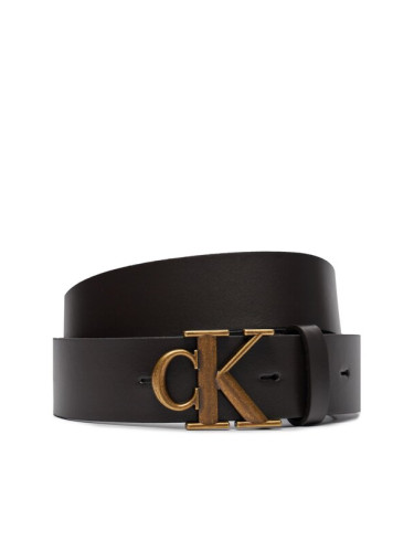 Calvin Klein Jeans Мъжки колан Ro Mono Plaque Lthr Belt 35Mm K50K511831 Кафяв