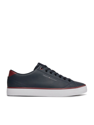 Tommy Hilfiger Сникърси Th Hi Vulc Core Low Leather FM0FM05041 Тъмносин