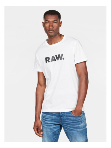 G-Star Raw Тишърт Holorn D08512-8415 Бял Regular Fit