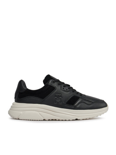 Tommy Hilfiger Сникърси Modern Runner Premium Lth FM0FM04879 Черен